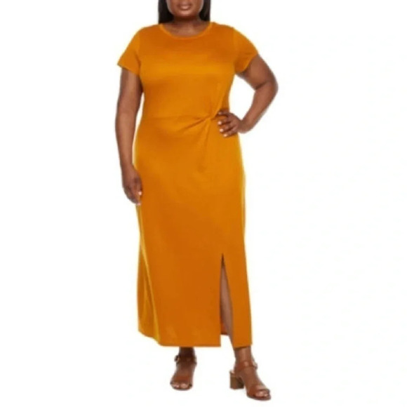 Liz Claiborne Dresses & Skirts - Plus Size Liz Claiborne Lagenlook Honey Ginger Maxi Shift Dress 0X